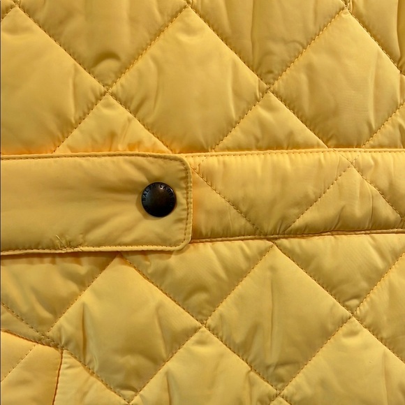 Ralph Lauren Sport Yellow Quilted Genuine Suede Vest with Crest Logo - Size M - Picture 12 of 16